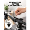 Mey İthalat® 9 Parça Kısa Tip Alyan Seti Isıl İşlemli Profesyonel Kullanım Yeni Nesil