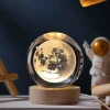 Mey İthalat® Ahşap Altlıklı Dolunay Cam Küre