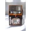 Mey İthalat® Ahşap Görünümlü Retro Bluetooth Radyo USB,AUX Ve SD Kart Girişli