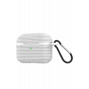 Mey İthalat®   Airpods Pro 3 (3.nesil) Raven Silikon Kılıf - Beyaz