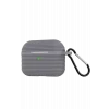Mey İthalat®   Airpods Pro 3 (3.nesil) Raven Silikon Kılıf - Gri