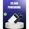 Mey İthalat® Akıllı LCD Ekranlı 20.000mAh Powerbank PD + USB + Type-C