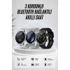 Mey İthalat® Akıllı Saat Amoled Ekran Bluetooth Bağlantılı Sesli Görüşme Nabız Ölçer