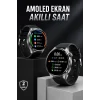 Mey İthalat® Akıllı Saat Bluetooth Bağlantılı Amoled Ekran Uyku ve Sağlık Takibi