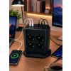 Mey İthalat® Akım Korumalı 8li Dikey Priz 4 USB 2 Type-C Hızlı Şarj Destekli Çoklu Priz