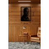 Mey İthalat® Atatürk Line Art Metal Görünümlü Ahşap Tablo - Modern Ofis ve Ev Dekoru