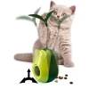 Mey İthalat® Avokado Şeklinde Kedi Naneli ve Mama Hazneli Kedi Oyuncağı