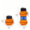 Mey İthalat® Basketbol Topu Tasarımlı Akordiyon Su Şişesi
