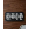 Mey İthalat® Bluetooth 5.2 Destekli Kablosuz Mini RGB Klavye Ultra İnce