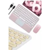 Mey İthalat® Bluetooth Touchpad Klavye 10.9 inch Kablosuz Wifi Q Klavye Slim
