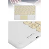 Mey İthalat® Bluetooth Touchpad Klavye 10.9 inch Kablosuz Wifi Q Klavye Slim