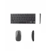 Mey İthalat® Bluetooth ve 2.4G Destekli Kablosuz Klavye Mouse Seti Şarj Edilebilir