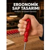 Mey İthalat® Çelik 7li Tornavida Seti Ergonomik Sap Profesyonel Kullanım