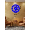 Mey İthalat® Chelsea FC Logolu Ahşap Duvar Saati - 40x40 cm Taraftar Hediyesi