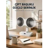 Mey İthalat® Çift Yöne Hava Üfleyen Masa ve Duvar Tipi Vantilatör