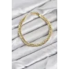 Mey İthalat® CM Başak Model Gold Renk Pirinç Kadın Bileklik