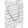 Mey İthalat® CM Burgu Model Gold Renk Pirinç 60 cm Kadın Kolye