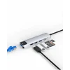 Mey İthalat® Çok Fonksiyonlu Type C Hub USB HDMI Ethernet Kart Okuyucu