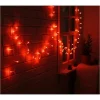 Mey İthalat® Damla Uçlu Kırmızı Dekoratif Işık 10 Metre 100 LED