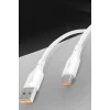 Mey İthalat®  DC65 USB to Type-C 1M 3.0A Hızlı Şarj Kablo - Beyaz