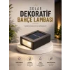 Mey İthalat® Dekoratif Duvar Lambası Solar Güneş Enerjili Bahçe Aydınlatması