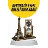 Mey İthalat® Dekoratif Eyfel Kulesi ve Kum Saati Vintage Tarzı Masa Süsü Biblo