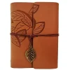 Mey İthalat® Deri Yaprak Desenli Defter