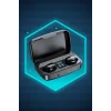 Mey İthalat® Dijital Göstergeli Bluetooth Kulaklık Kablosuz TWS Stereo Bluetooth 5.0