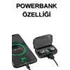 Mey İthalat® Dijital Göstergeli Bluetooth Kulaklık Kablosuz TWS Stereo Bluetooth 5.0