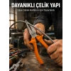 Mey İthalat® Dövme Çelik Pense Ergonomik Kaymaz Saplı El Aleti