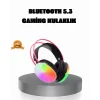 Mey İthalat® Ergonomik RGB Bluetooth Kulaklık 3D Ses