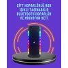 Mey İthalat® Ev ve Dış Mekan Kullanımına Uygun RGB Işıklı Hoparlör
