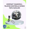 Mey İthalat® Ev ve Parti İçin Masaüstü Bluetooth Disko Topu Işık Gösterisi