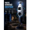 Mey İthalat® Gece Görüşlü Çift Lens Wi-Fi Ampul Kamera Mobil Takip Destekli