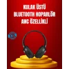 Mey İthalat® Geniş Frekans Aralıklı Bluetooth Kulak Üstü Kulaklık