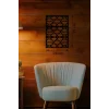Mey İthalat® Geometrik Soyut Tasarım Ahşap Duvar Tablosu - 25x35 cm Lazer Kesim Modern Pano