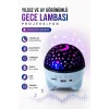 Mey İthalat® Gökyüzü Temalı Bluetooth Ve Hoparlörlü Şarjlı Çocuk Gece Lambası