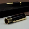 Mey İthalat®  Gold İşlemeli Siyah Metal Roller Kalem