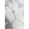 Mey İthalat® Gümüş Renk Pirinç Zirkon Taşlı Yıldız Model Şahmeran