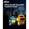 Mey İthalat® Güneş Enerjili Taşınabilir Projektör Işıldak