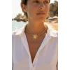 Mey İthalat® Güneş Model Gold Renk Choker Kadın Kolye