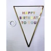Mey İthalat® Happy Birthday To You Flama Bayrak Süsü