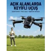 Mey İthalat® Havadan Çekim İçin Çift Kameralı Kompakt ve Kolay Taşınabilir Drone