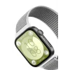Mey İthalat®  Huawei Fit 4 Hasırlı Cırtcırtlı Kordon - Beyaz