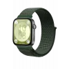Mey İthalat®  Huawei Fit 4 Hasırlı Cırtcırtlı Kordon - Koyu Yeşil