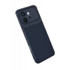 Mey İthalat®  Huawei Honor 600 Auto Focus Karbon Kapak - Lacivert