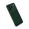 Mey İthalat®  Huawei Honor 600 Pro Auto Focus Karbon Kapak - Koyu Yeşil