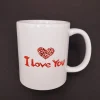 Mey İthalat® I Love You Baskılı Bardak