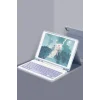 Mey İthalat®   iPad 10.2 (9.nesil) Kılıf KC01 Smart Klavyeli Tablet Kılıfı - Lacivert
