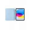 Mey İthalat®   iPad 2022 10.9 (10.nesil) Kılıf Kalemlikli Mars Tablet Kılıfı - Mavi
